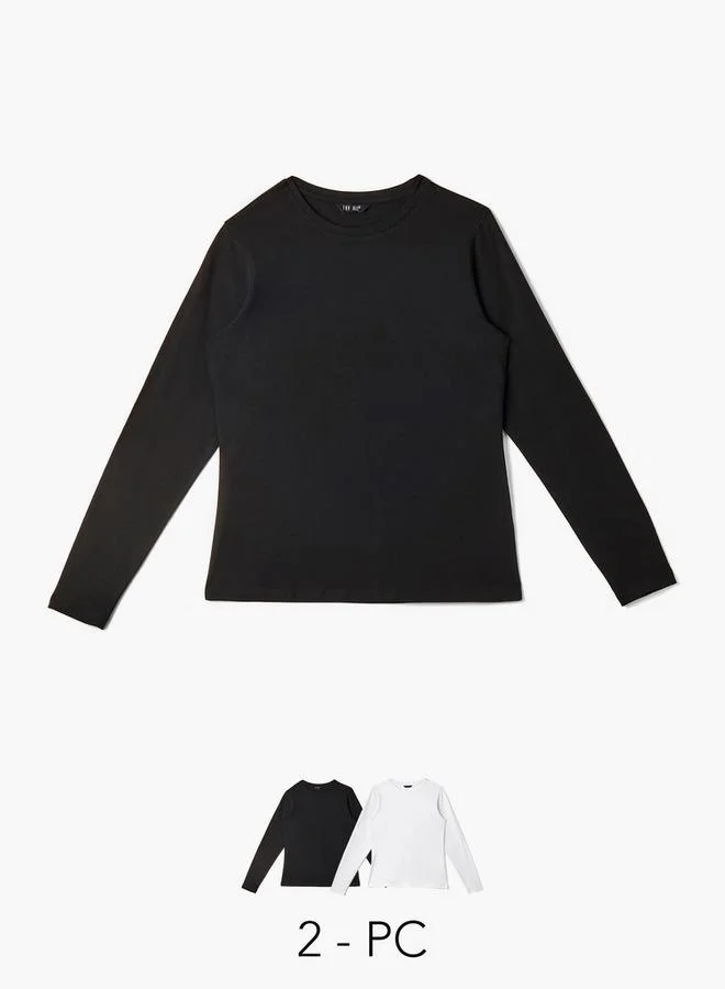 Splash FAV Women Crew Neck Long Sleeve T-shirt